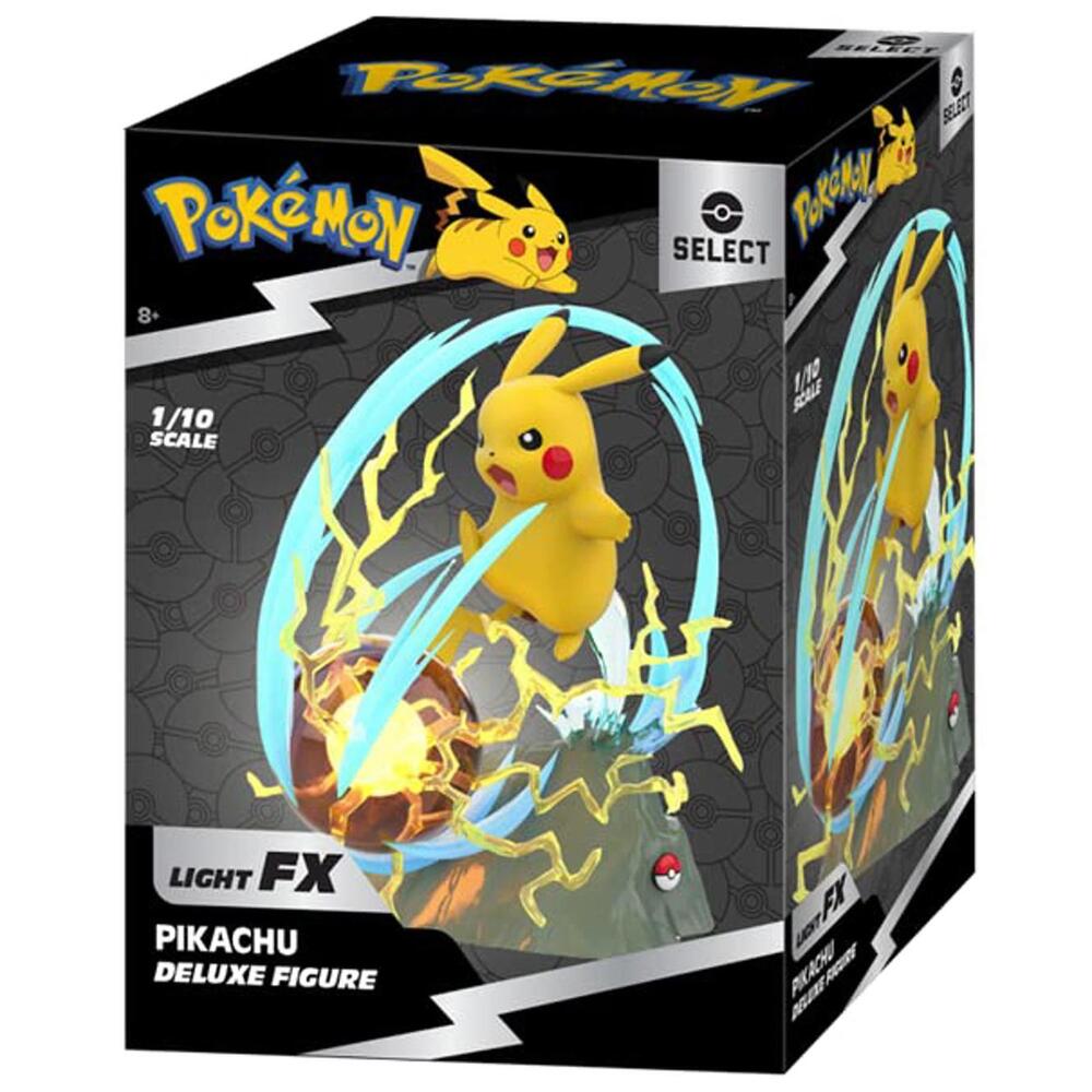 Pokémon Select Pikachu Deluxe Light FX 1/10 Scale Figure Jazwares *New Unopened*
